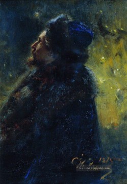 Porträt malen Wiktor Michailowitsch vasnetsov Studie für das Bild sadko in den unter~~POS=TRUNC 1875 Repin Ölgemälde